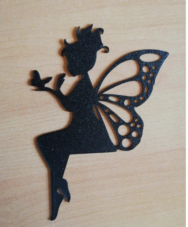 Fée avec un papillon - décoration murale interrupteur – Image 2