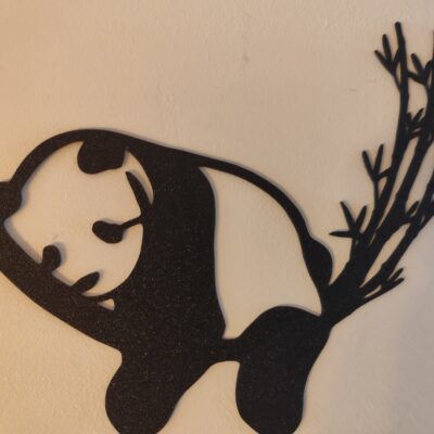 Décoration murale Panda noir style moderne 3D Figura3D